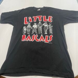 Fruit Of The Loom Little Rascals VTG Black Single Stitch T-Shirt Size XL Rare